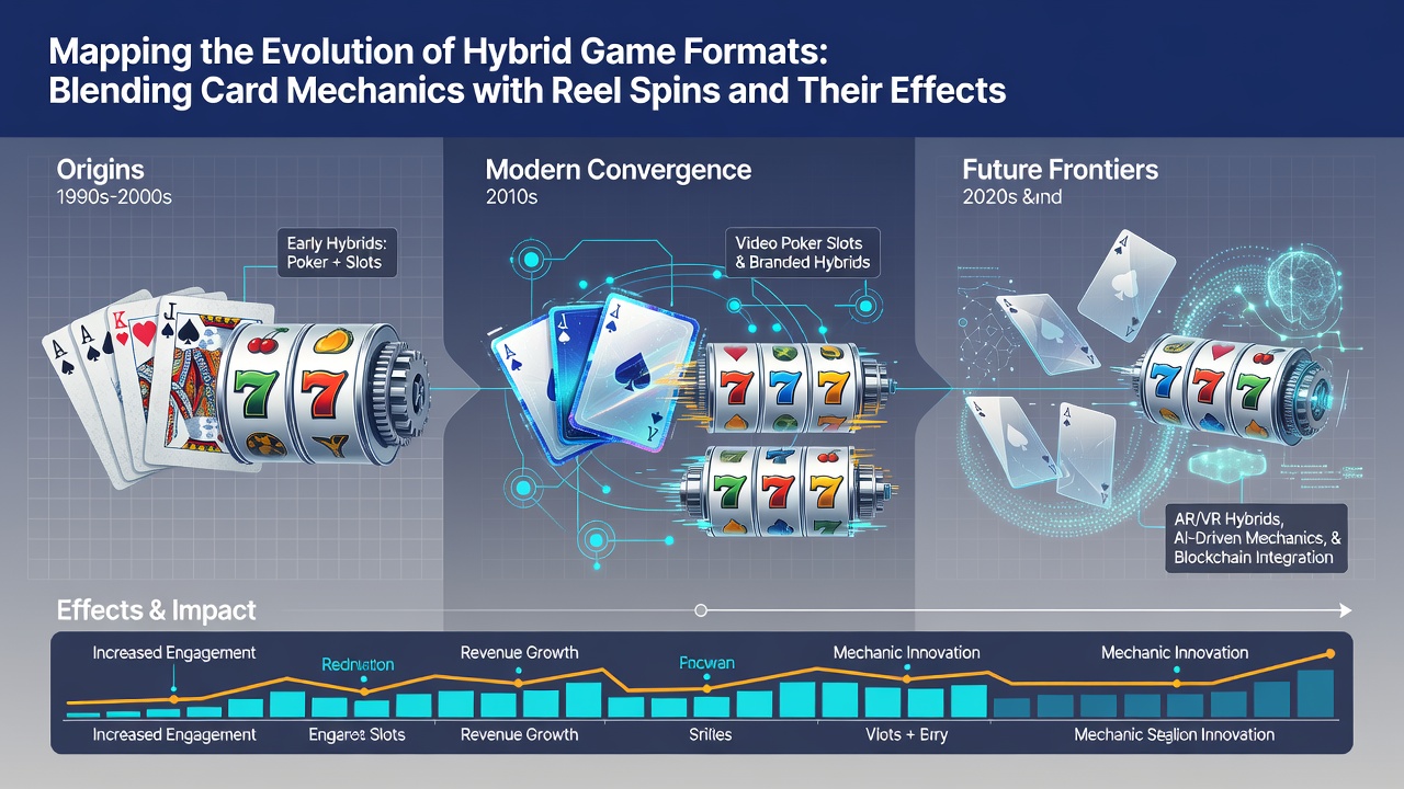 Detailed view of reward distribution charts comparing standard slots to card-reel hybrid formats