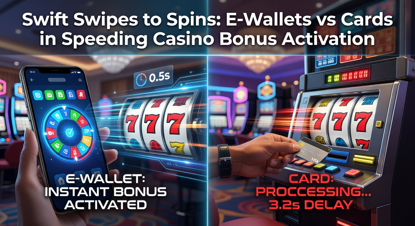 Digital wallet icon swiping to activate colorful casino slot spins, highlighting instant bonus access